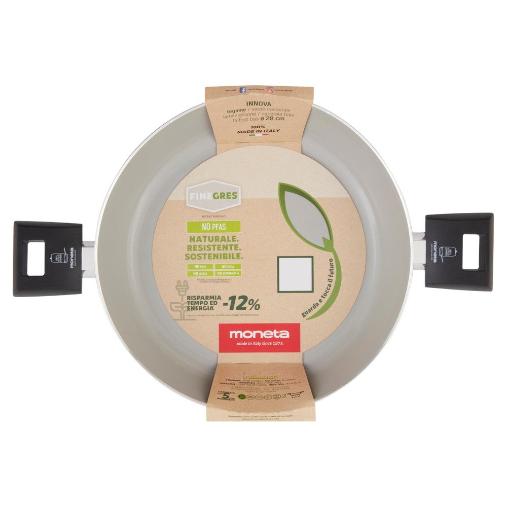 Tegame 2 Manici Innova Finegres Moneta Cm 28 - Foto 1