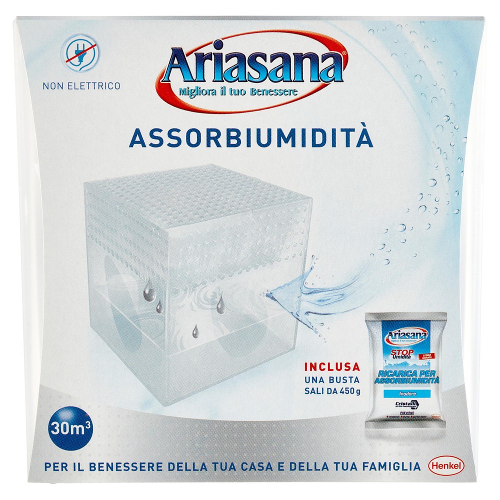 Kit Mini Assorbiumidita' + Ricarica Sali Inodore 450 Gr Ariasana - Foto 1