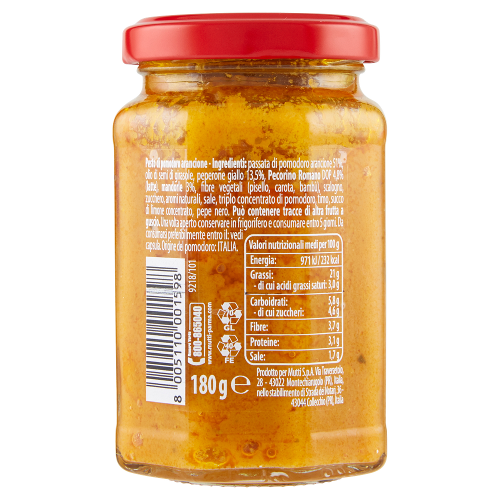Pesto Arancione Di Pomodoro Mutti - Foto 3