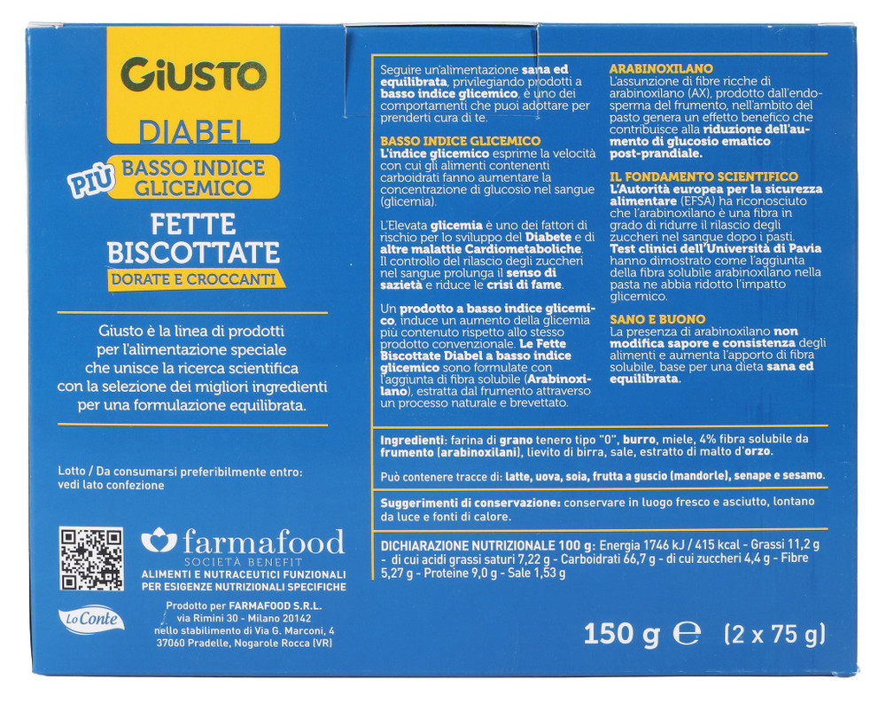 Fette Biscottate Giusto Diabel - Foto 3