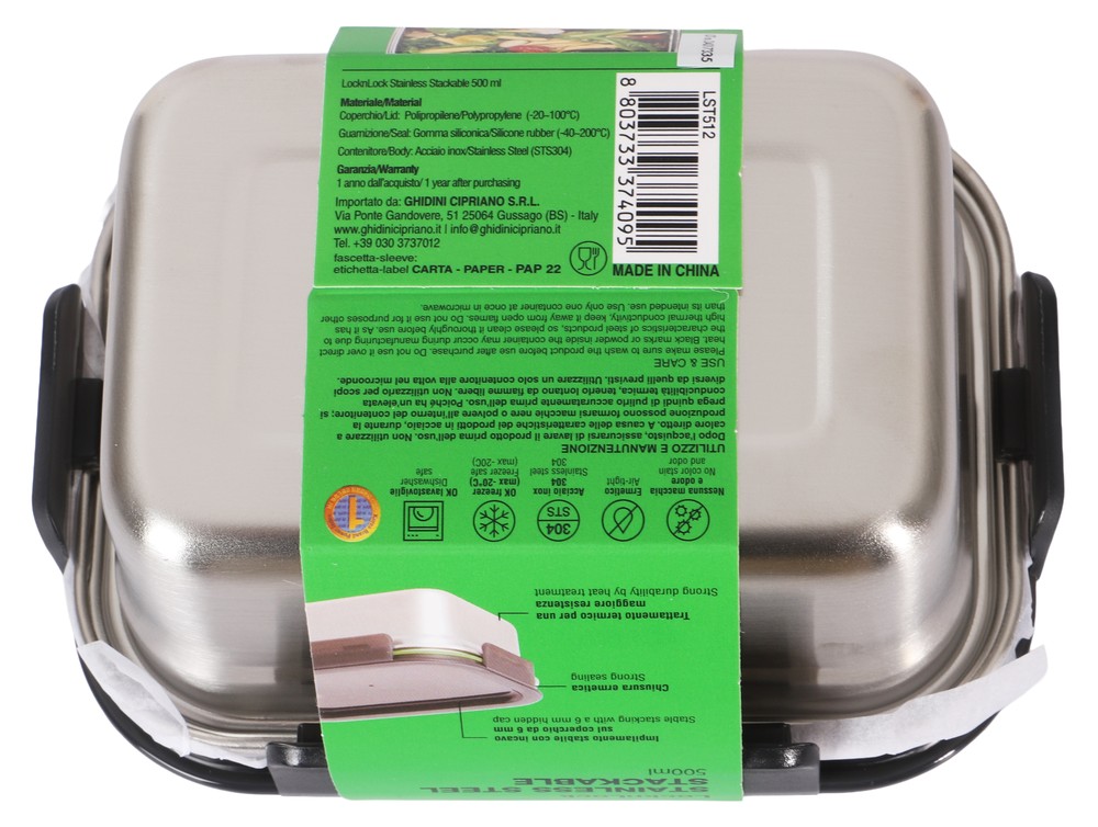 Contenitore Rettangolare In Acciaio Inox Adatto Al Microonde Lock&Lock - Foto 3