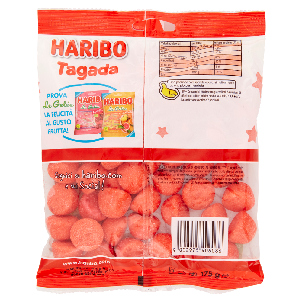 Caramelle Gommose Tagada Morbide Al Gusto Frutta Haribo - Foto 3