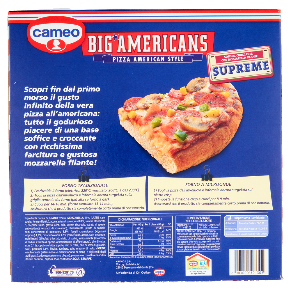 Pizza Supreme Soffice E Croccante Big Americans Cameo - Foto 3
