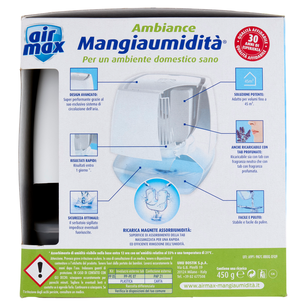 Kit Mangiaumidità Ambiance Di Design + Tab Magnete 450g Air Max - Foto 2