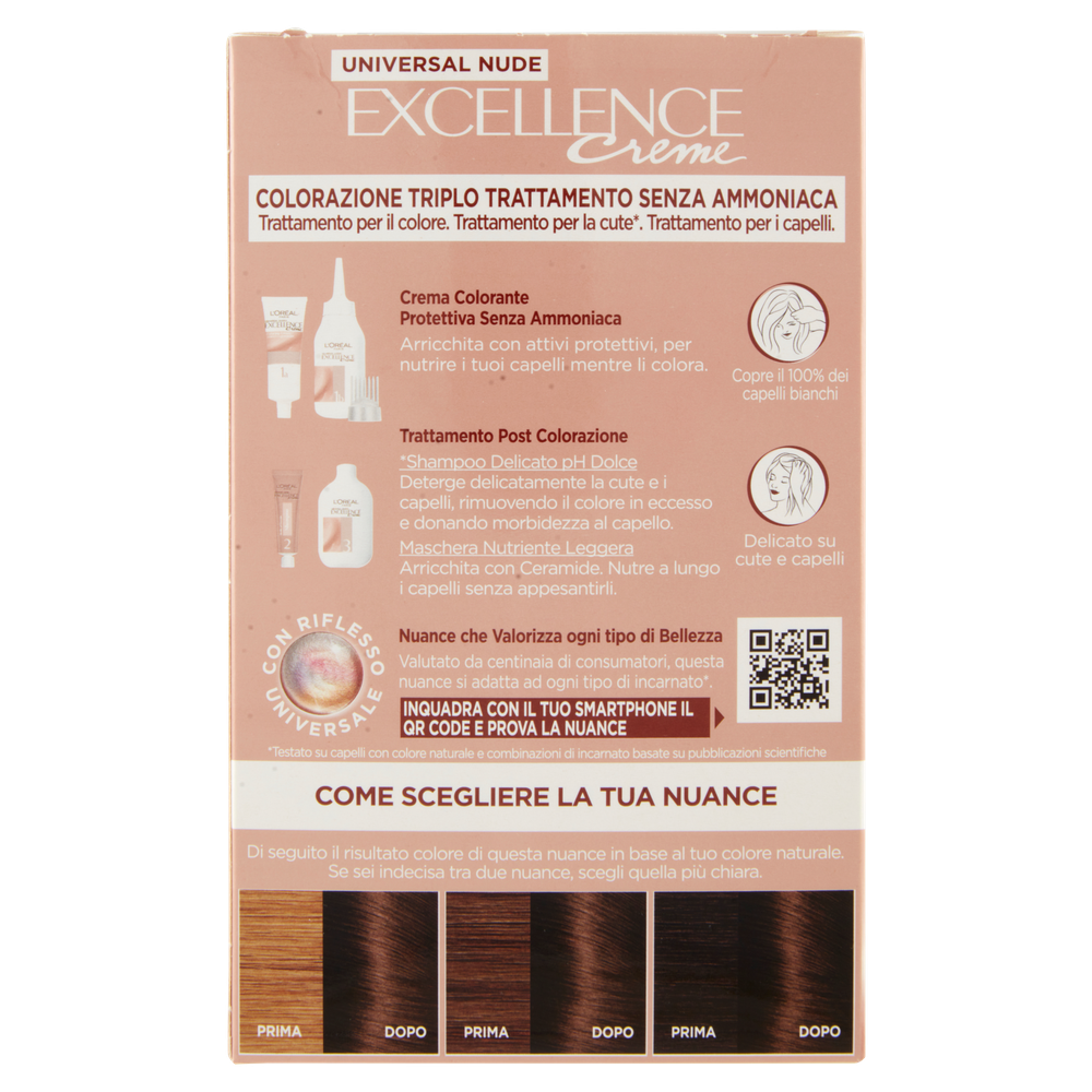 Colorazione Per Capelli Castano Chiaro Universale Excellence L'oreal P