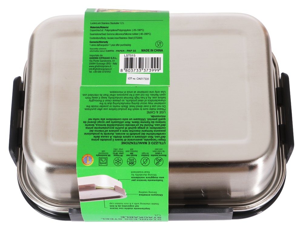 Contenitore Rettangolare Acciaio Inox Adatto Al Microonde Lock&Lock - Foto 3