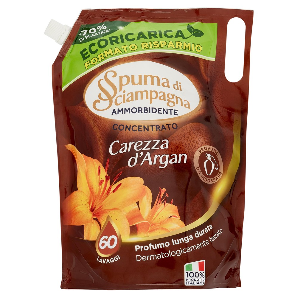 Ammorbidente Ecoricarica Argan Spuma Di Sciampagna 60 Lavaggi - Foto 1