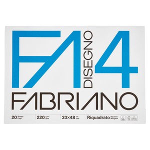 Blocco Da Disegno 4 Formato 33x48 Riquadrato Fabriano - Foto 1