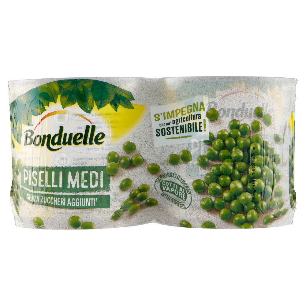 Piselli Medi Cotti Al Vapore 2x265g Bonduelle - Foto 1
