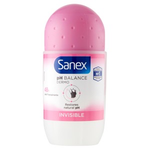 Deodorante Roll-On Ph Balance Dermo Invisible 24h Sanex