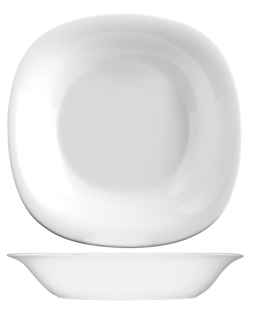 Piatto Fondo In Vetro Opale Bianco Carine Luminarc - Foto 1