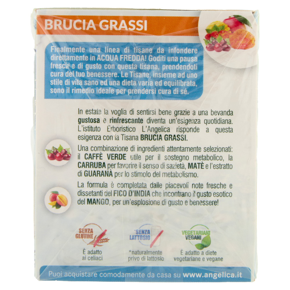 Tisana A Freddo Brucia Grassi L'angelica, Conf. 18 Bustine - Foto 2