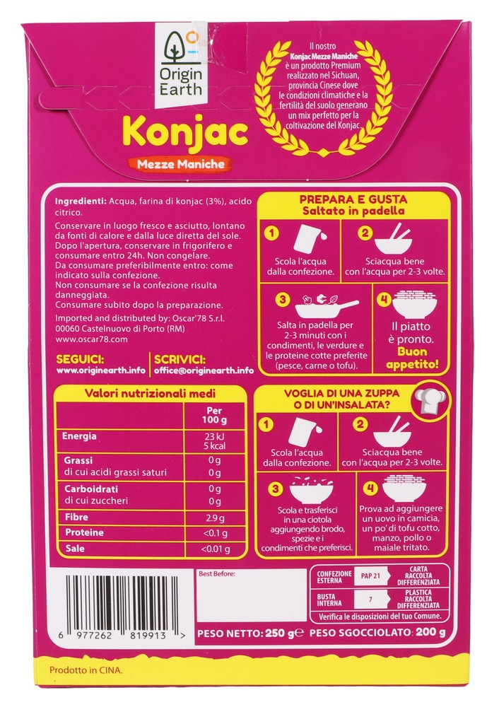 Original Earth Konjac Mezze Maniche - Foto 3