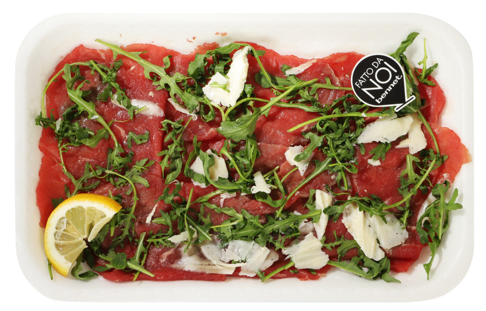 Carpaccio Rucola E Scaglie Formaggio Bovino Adulto - Foto 1