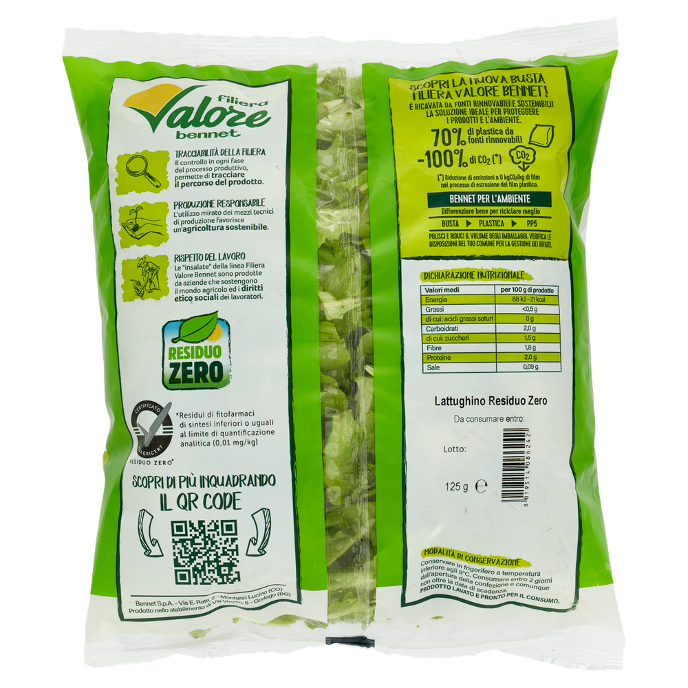 Insalata Lattughino Residuo Zero Filiera Valore Bennet - Foto 3