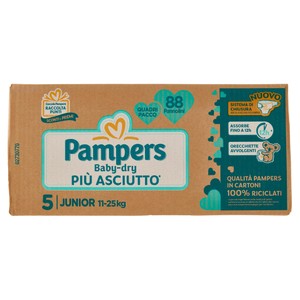 88 Pannolini Baby Dry Junior Quadripack Pampers - Foto 1