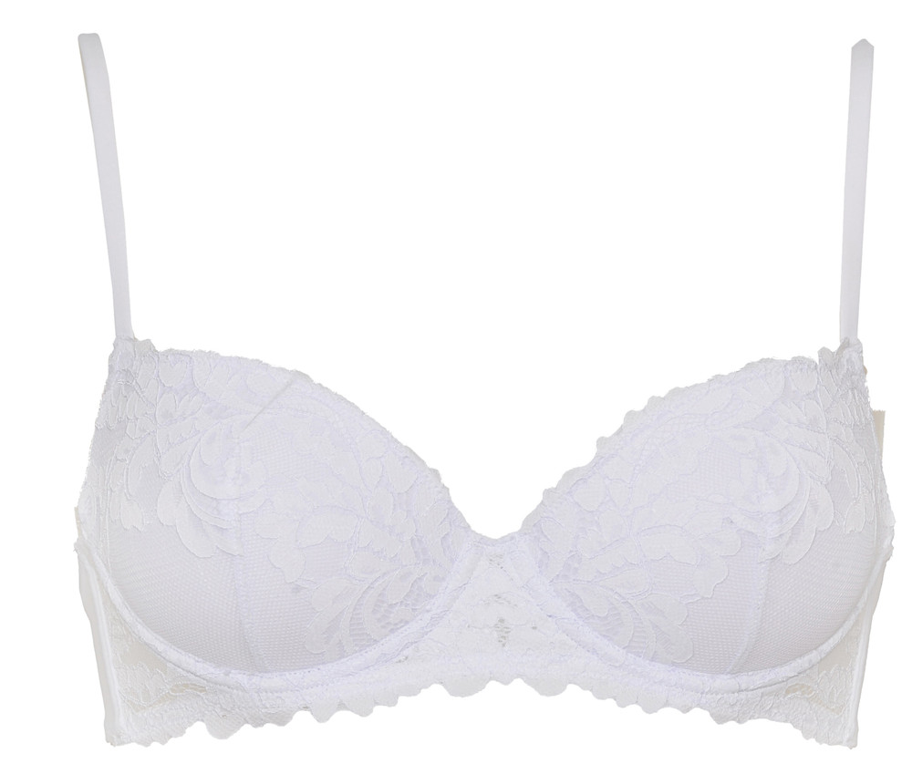 Reggiseno Balconette In Pizzo Con Ferretto 3 Bianco Infiore - Foto 1