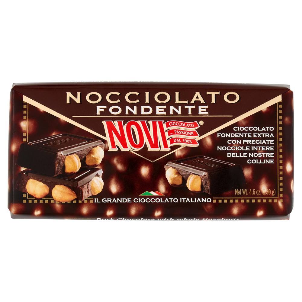 Tavoletta Di Cioccolato Fondente Extra Con Nocciole Intere Novi - Foto 1