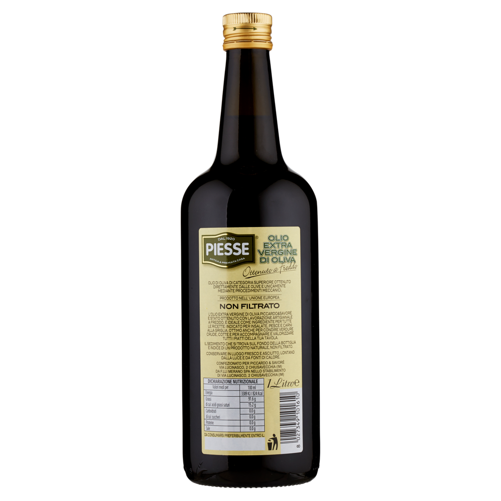 Olio Extra Vergine Di Oliva Non Filtrato Piesse - Foto 3