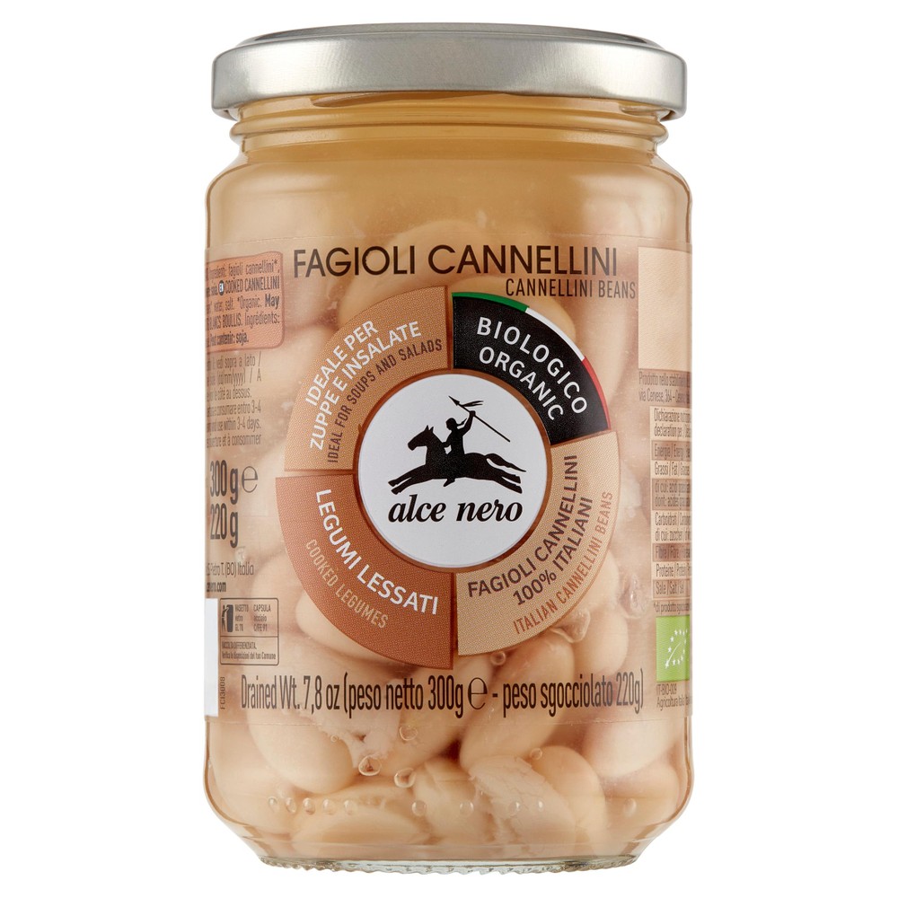 Fagioli Cannellini Lessati Biologici Alce Nero - Foto 1