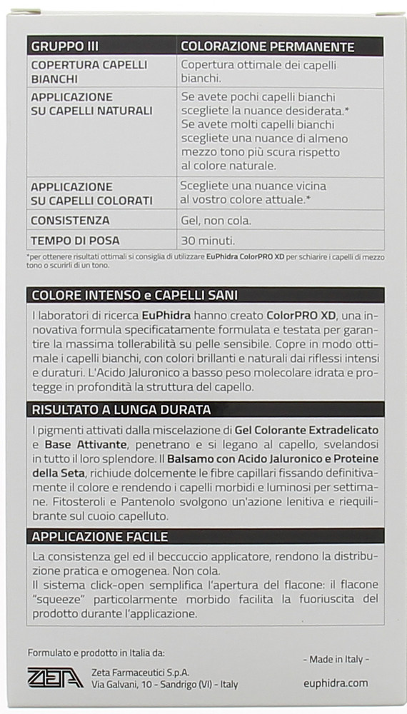 Tinta Copelli Colorpro Xd N.535 Castano Cioccolato Euphidra - Foto 2