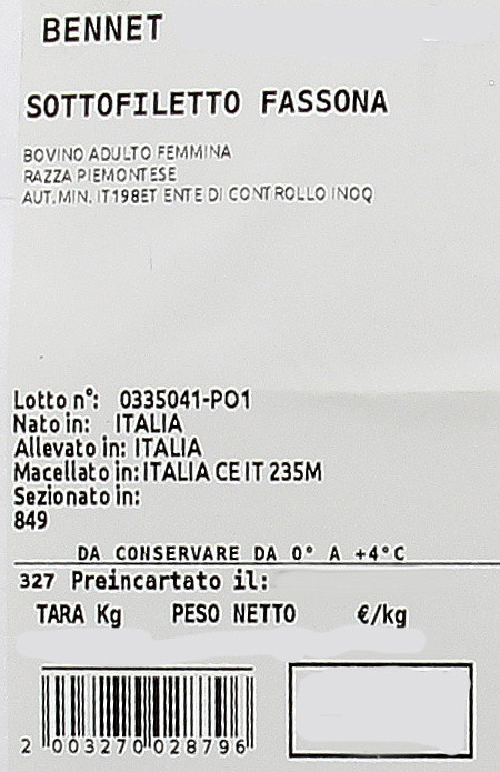 Sottofiletto-Roastbeef Fassona Piemontese - Foto 3