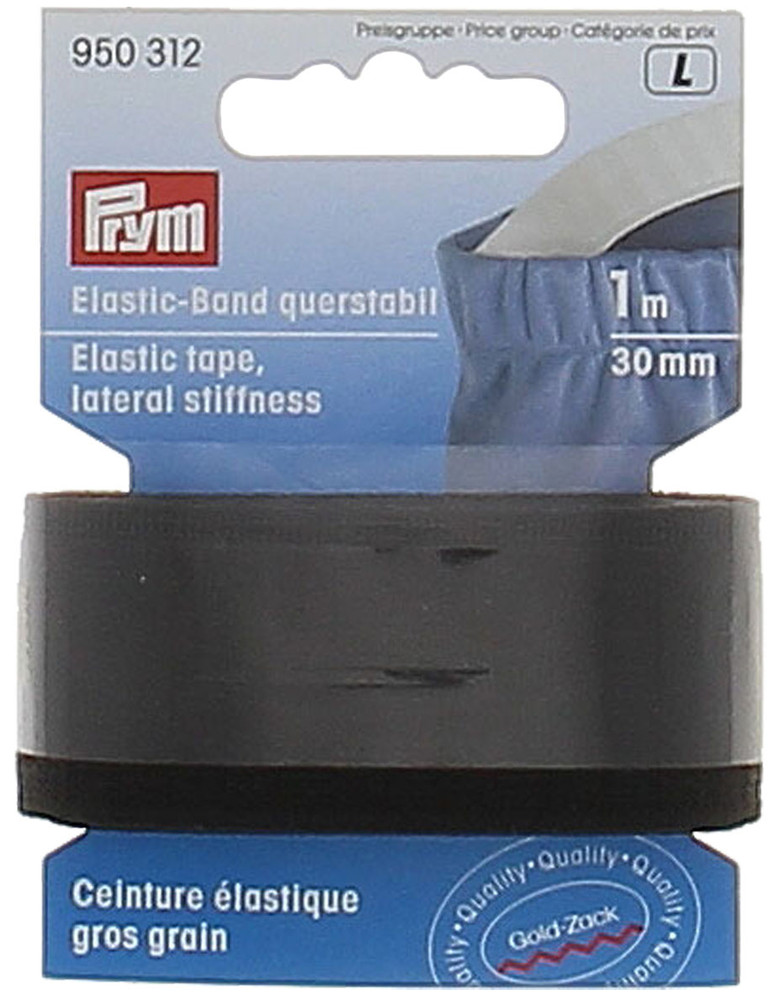 Cintura Elastica Rinforzata 30mm - 1m Nero Mm.30 X Mt.1 Prym - Foto 1