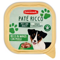 product.preview.arialabel Pate'per Cani Ricco Manzo E Piselli Bennet