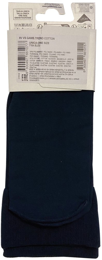 Gambaletto Trend Cotone Taglia Unica Blu Golden Lady - Foto 2