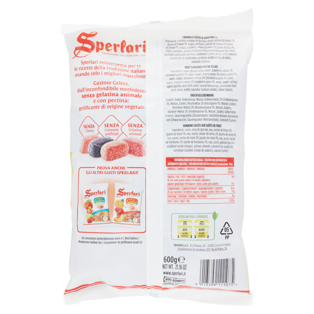 Caramelle Sperlari Gelées - Gelatine Ai Gusti Di Frutta 1 Kg - Sperlari 