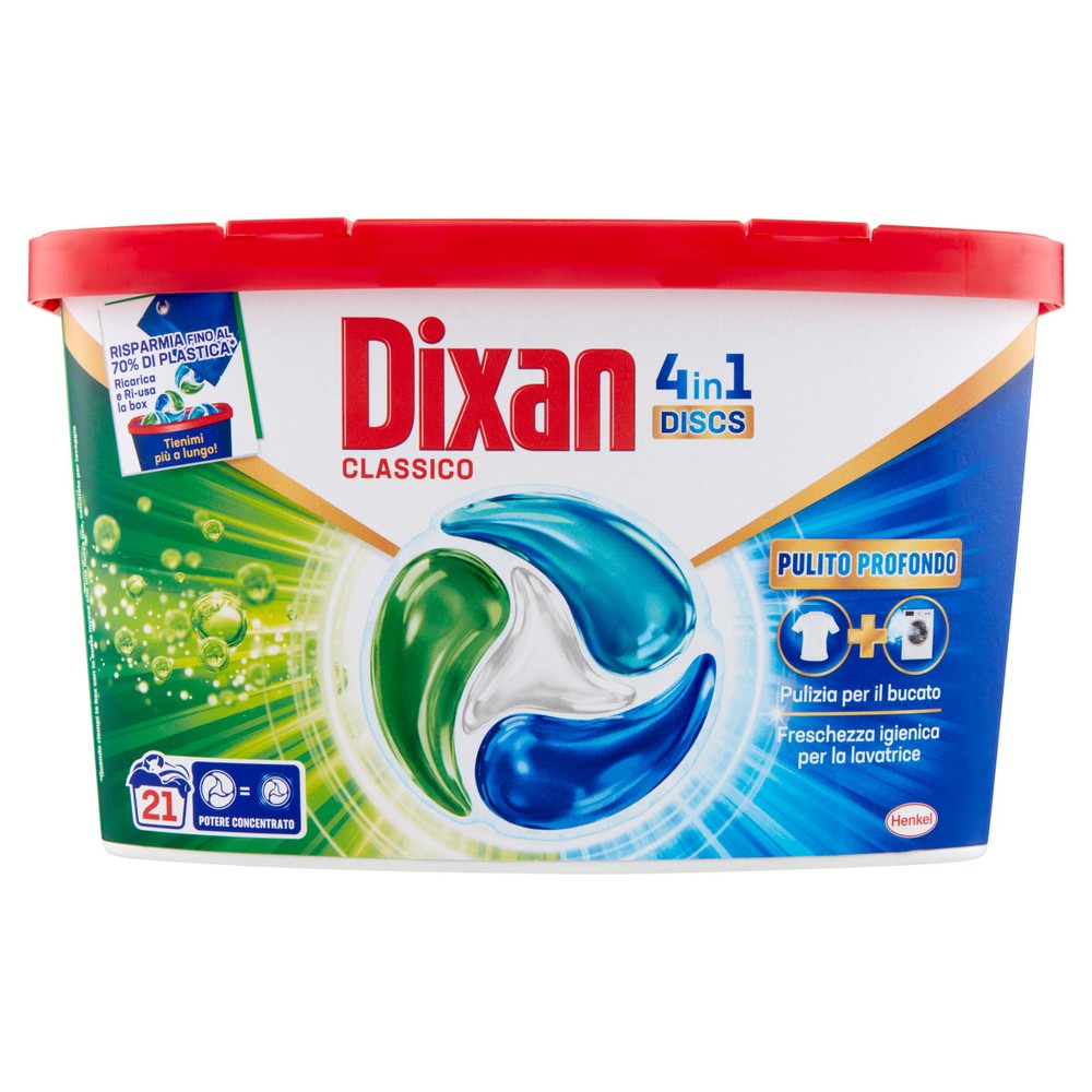 Detersivo Predosato Per Lavatrice 21 Discs Dixan - Foto 1
