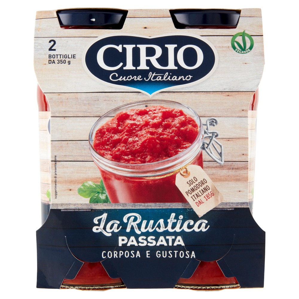 Passata Di Pomodoro Rustica 2x350g Cirio - Foto 1