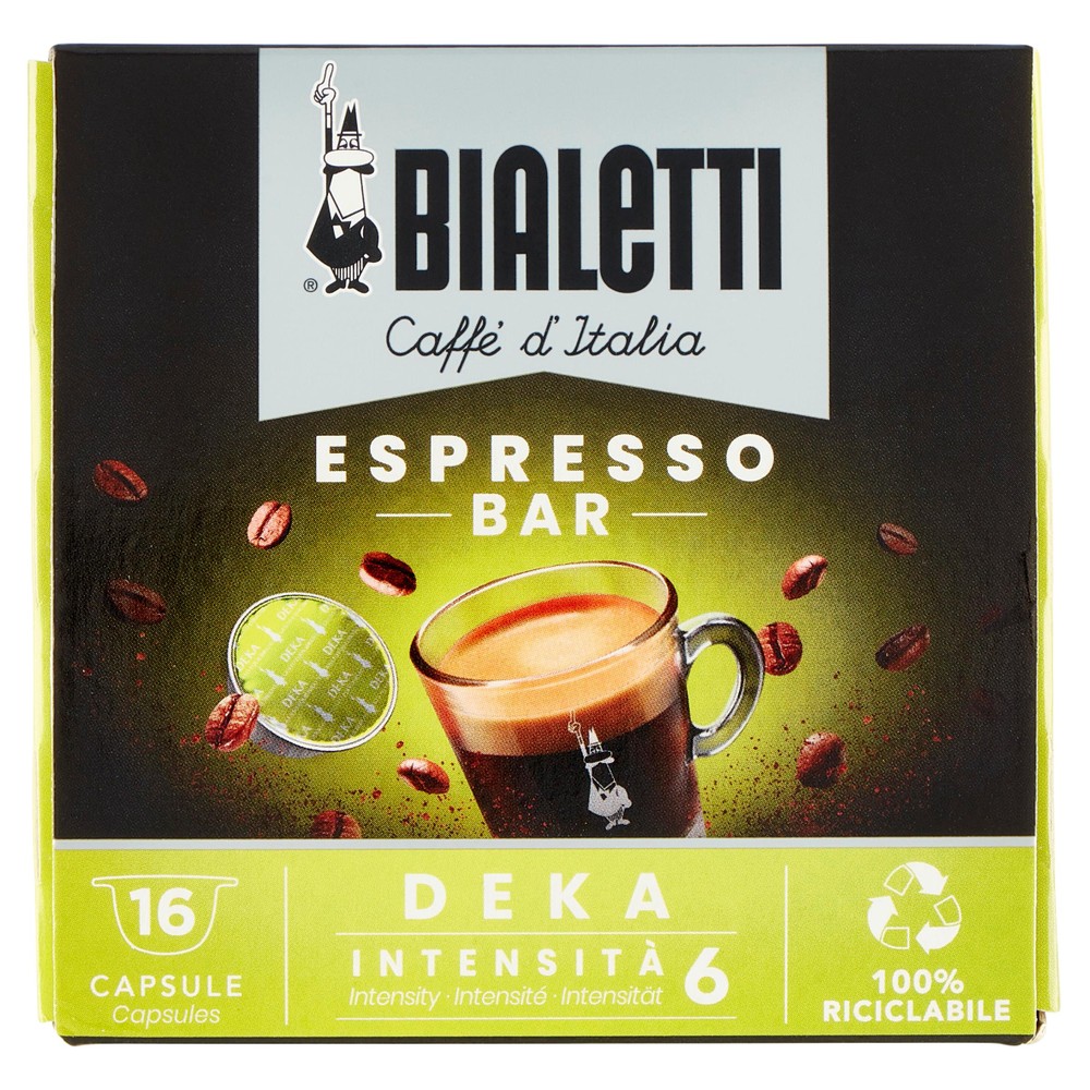 Caffè D'italia Espresso Bar Decaffeinato In Capsule 16pz Bialetti - Foto 1