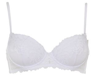Reggiseno Balconette In Pizzo Con Ferretto 5 Bianco Infiore - Foto 1