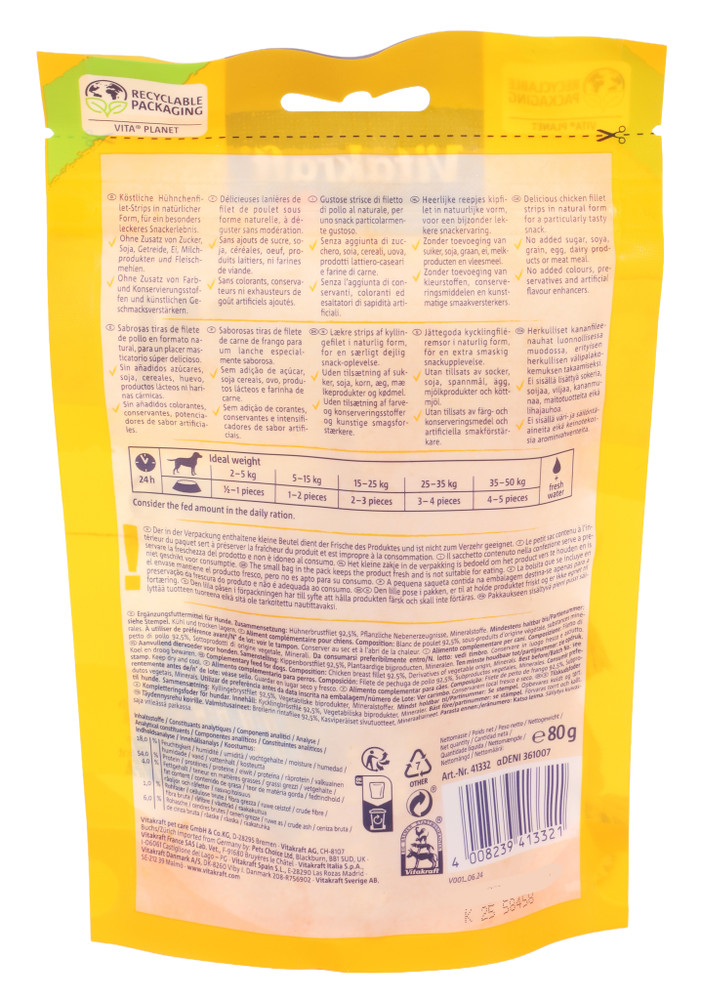 Snack Cani Pure Chicken Strisce Vitakraft - Foto 3