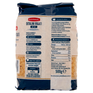 Ditalini N47 Pasta Di Semola Di Grano Duro Bennet