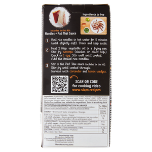 Siam Noodles Kit Pad Thai Rice Noodles & Pad Thai Sauce 300 G - Foto 3