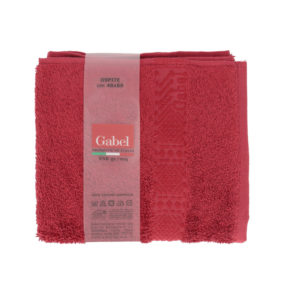 Ospite Spugna Cm40x60 Bordeaux Gabel - Foto 1
