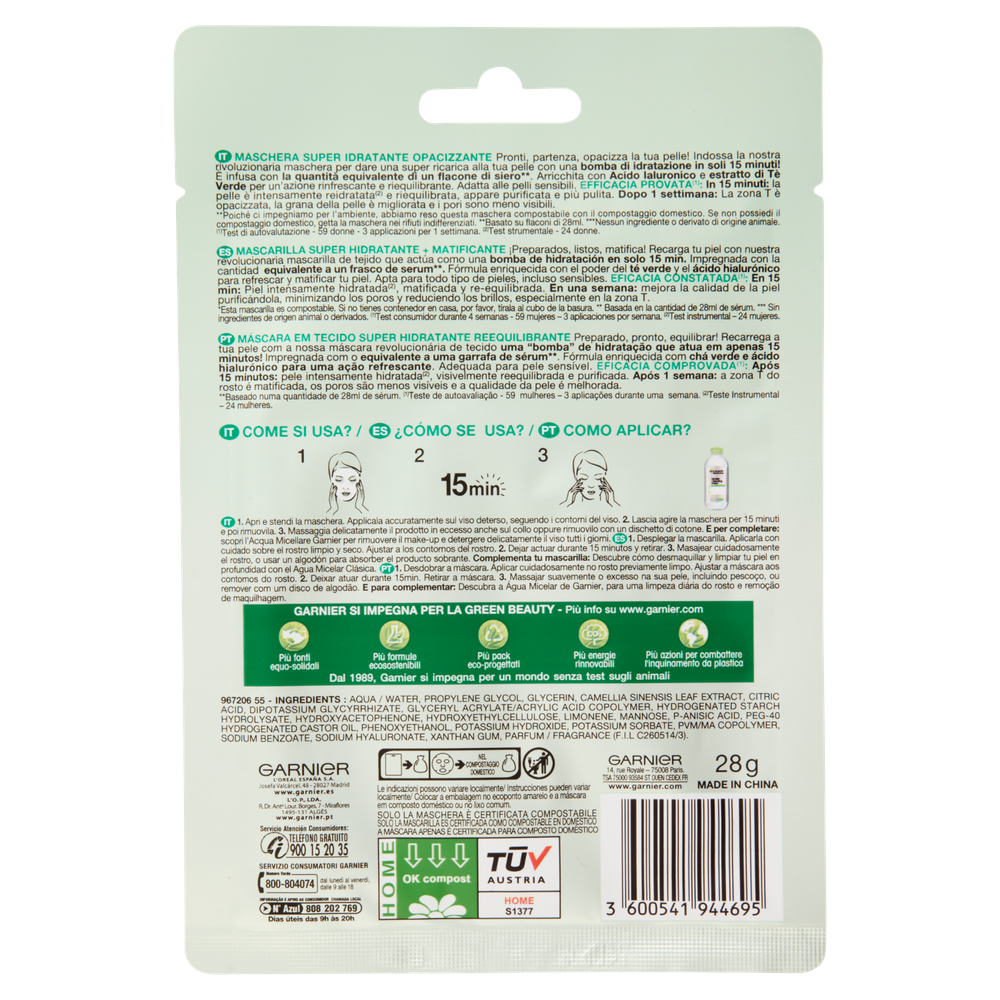 Garnier Maschera Viso Riequilibrante