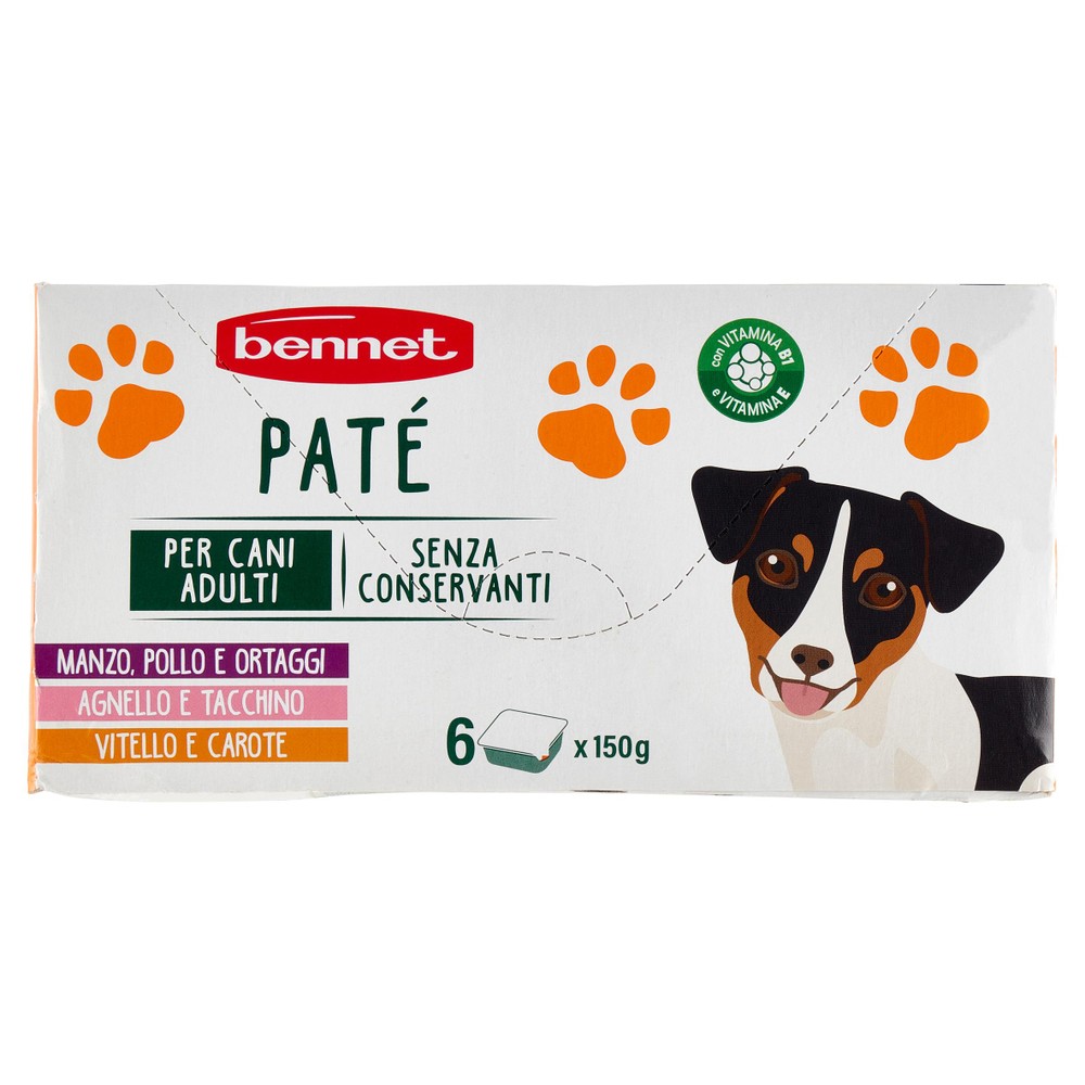 Pate' Per Cane Bennet Conf. Da 6 - Foto 1