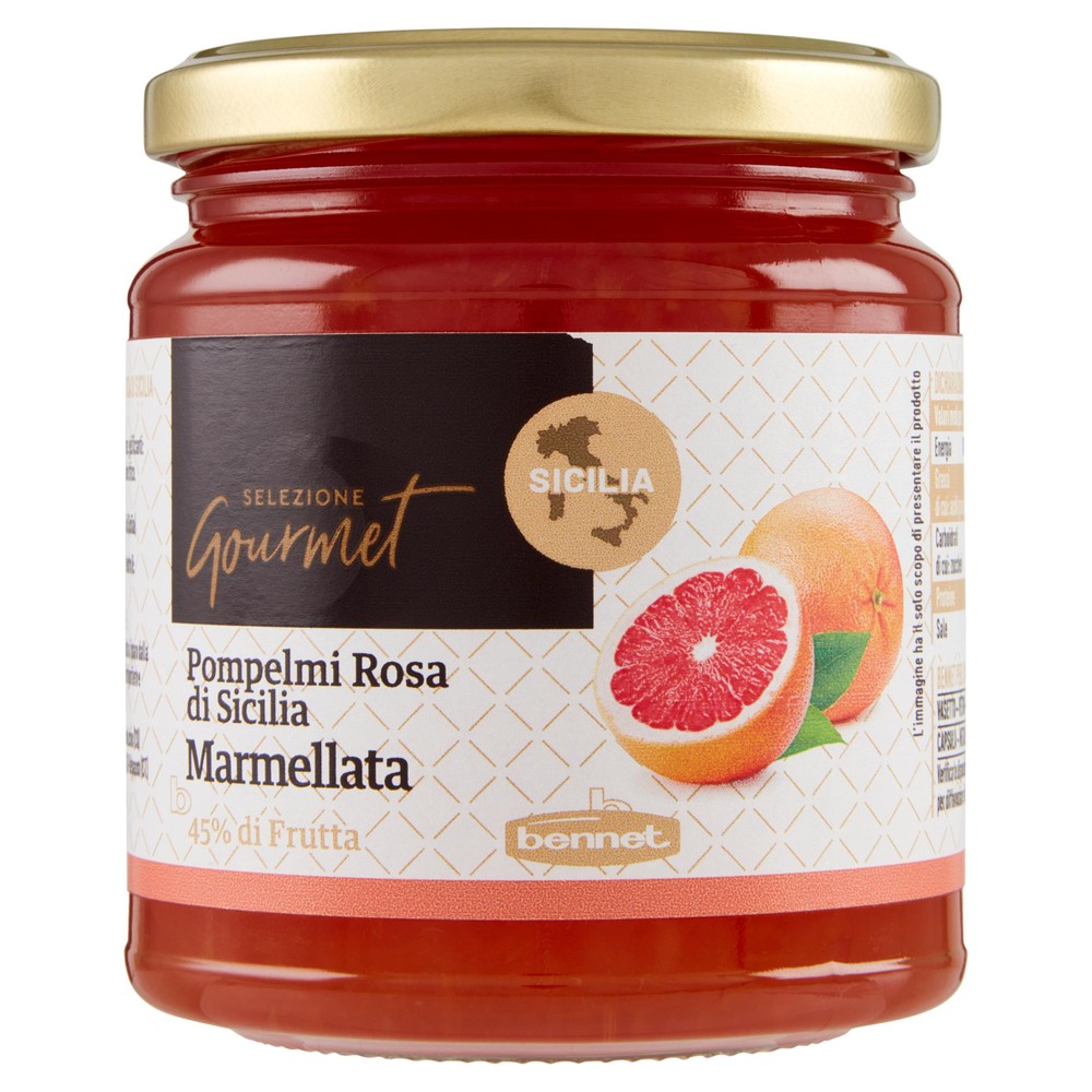 Marmellata Di Pompelmi Rosa Di Sicilia Selezione Gourmet Bennet - Foto 1