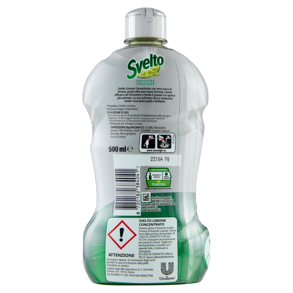 Detergente Per Stoviglie Concentrato Limone Svelto - Foto 3