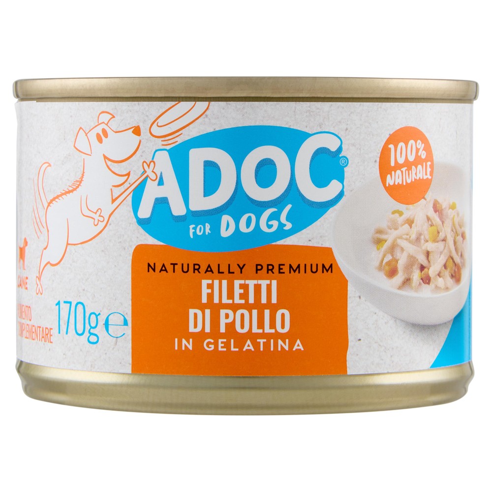 Alimento Umido Cani Naturally Premium Filetti Pollo Adoc - Foto 1