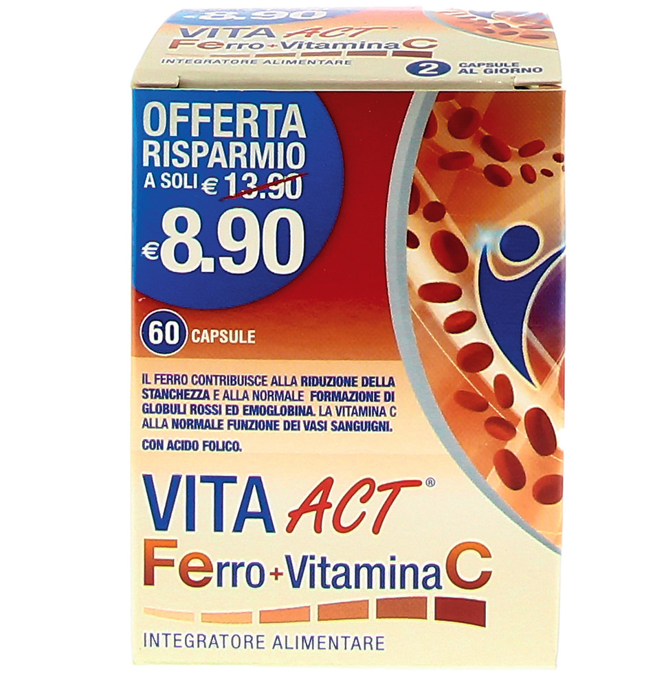 Ferro E Vitamina C Vitaact Compresse