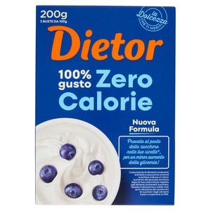 Dolcificante Con Eritritolo E Saccarina Senza Calorie 2x100g Dietor - Foto 1
