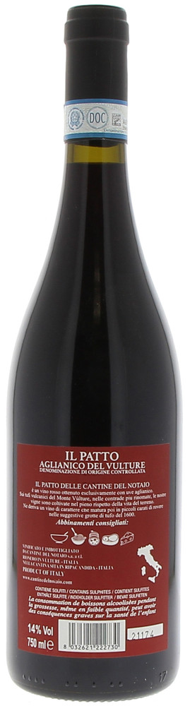 Aglianico Del Vulture Doc Il Patto Cantine Del Notaio - Foto 2