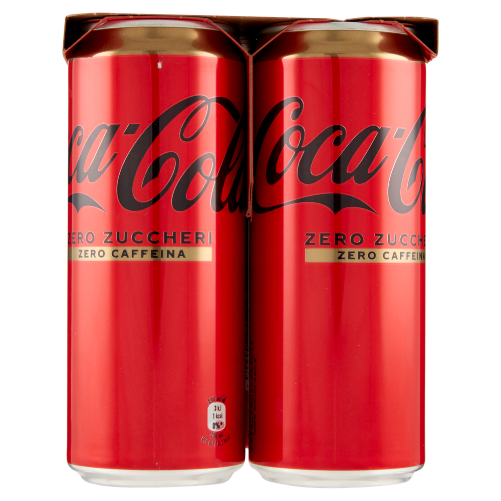 Coca Zero Senza Caffeina 33x4