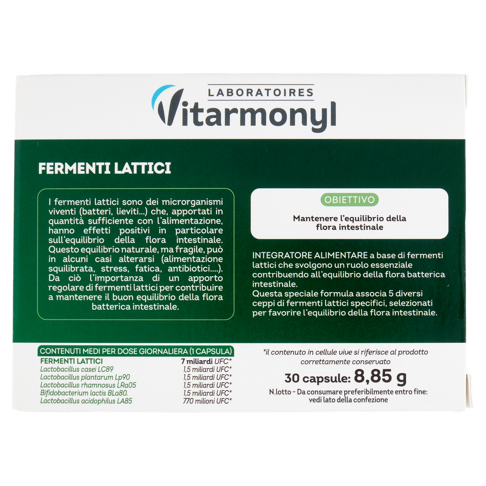 Probiotici Fermenti Lattici Vitarmonyl 30 Capsule - Foto 3