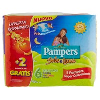 Pannolini Pampers Sole & Luna Xl Pannolini Pampers Sole & Luna Xl