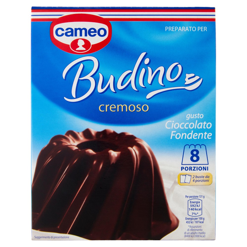 Preparato Per Budino Cremoso Gusto Cioccolato Fondente 2x88g Cameo - Foto 1